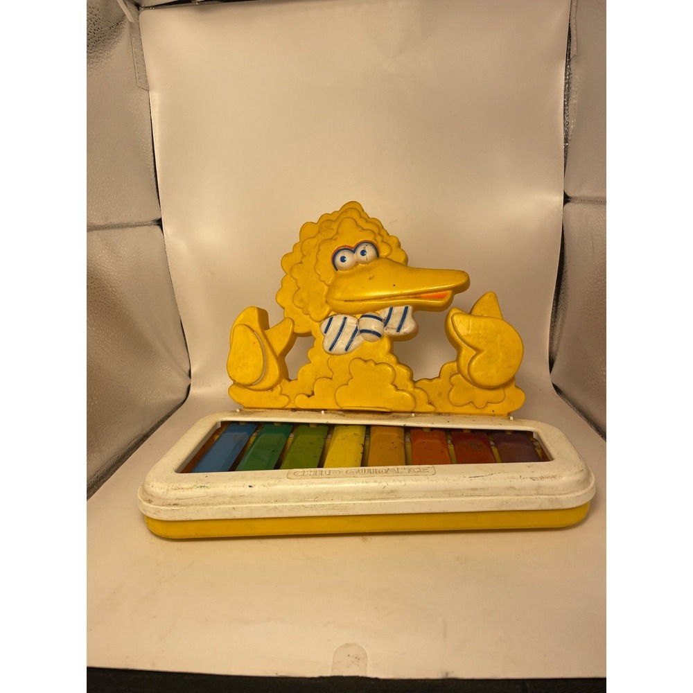 1983 Vintage Big Bird Xylophone Sesame Street Toy Instrument Music CBS Muppets
